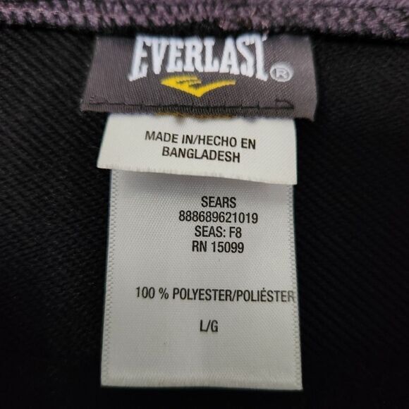Everlast Mens Full Front Zip Hooded Lightweight Jacket Size Large - Picture 4 of 6